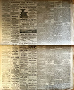 Newspaper, News, The Daily Telegraph, The Daily Telegraph, St. John, NB. Thursday Morning, April 23, 1891, Two pages, Front view