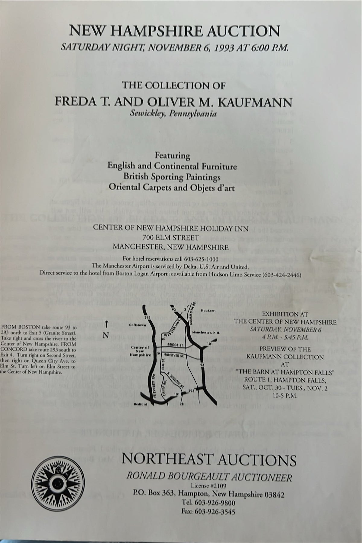 Catalogue/Reference, Antique, Collectibles, Arts, Northeast Auctions, New Hampshire Auction Featuring English and Continental Funiture British Sporting Paintings Oriental Carpets and Objets d'art. The Collection o Ferda T. and Oliver M. Kaufmann, Inside view