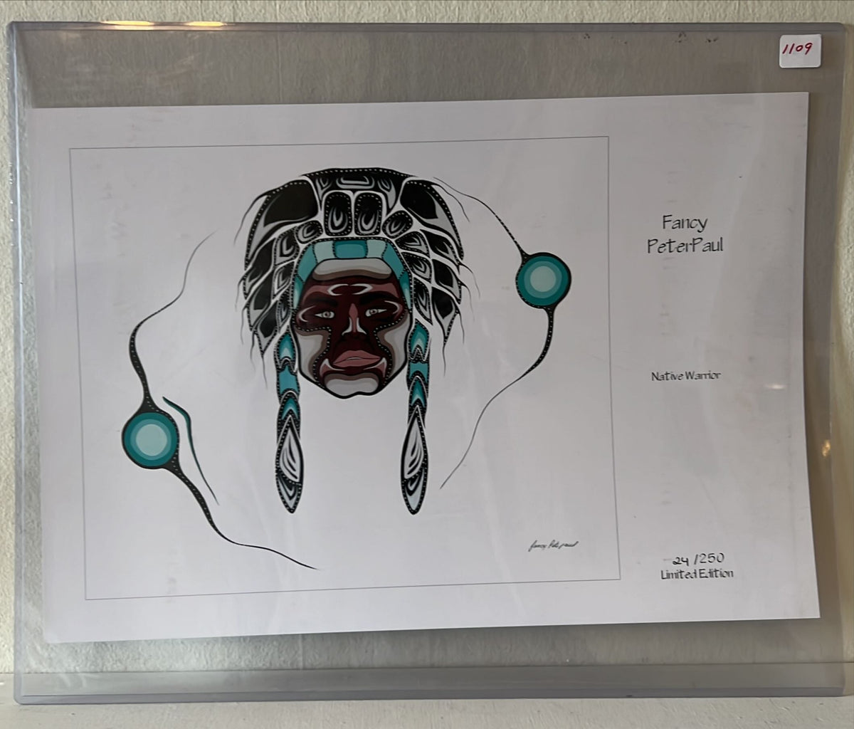  painting, First Nations Fancy PeterPaul, Front view