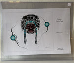  painting, First Nations Fancy PeterPaul, Front view