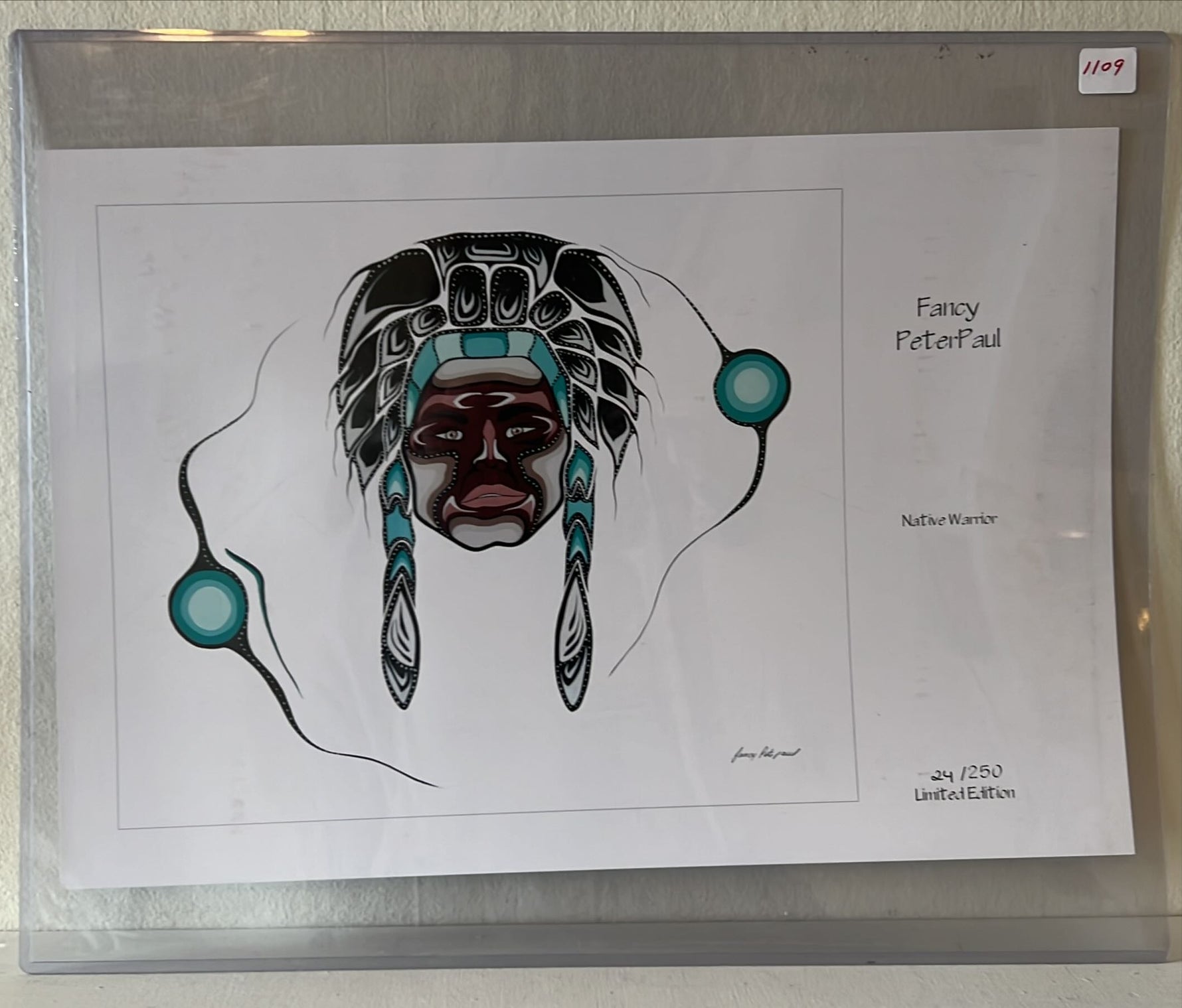  painting, First Nations Fancy PeterPaul, Front view