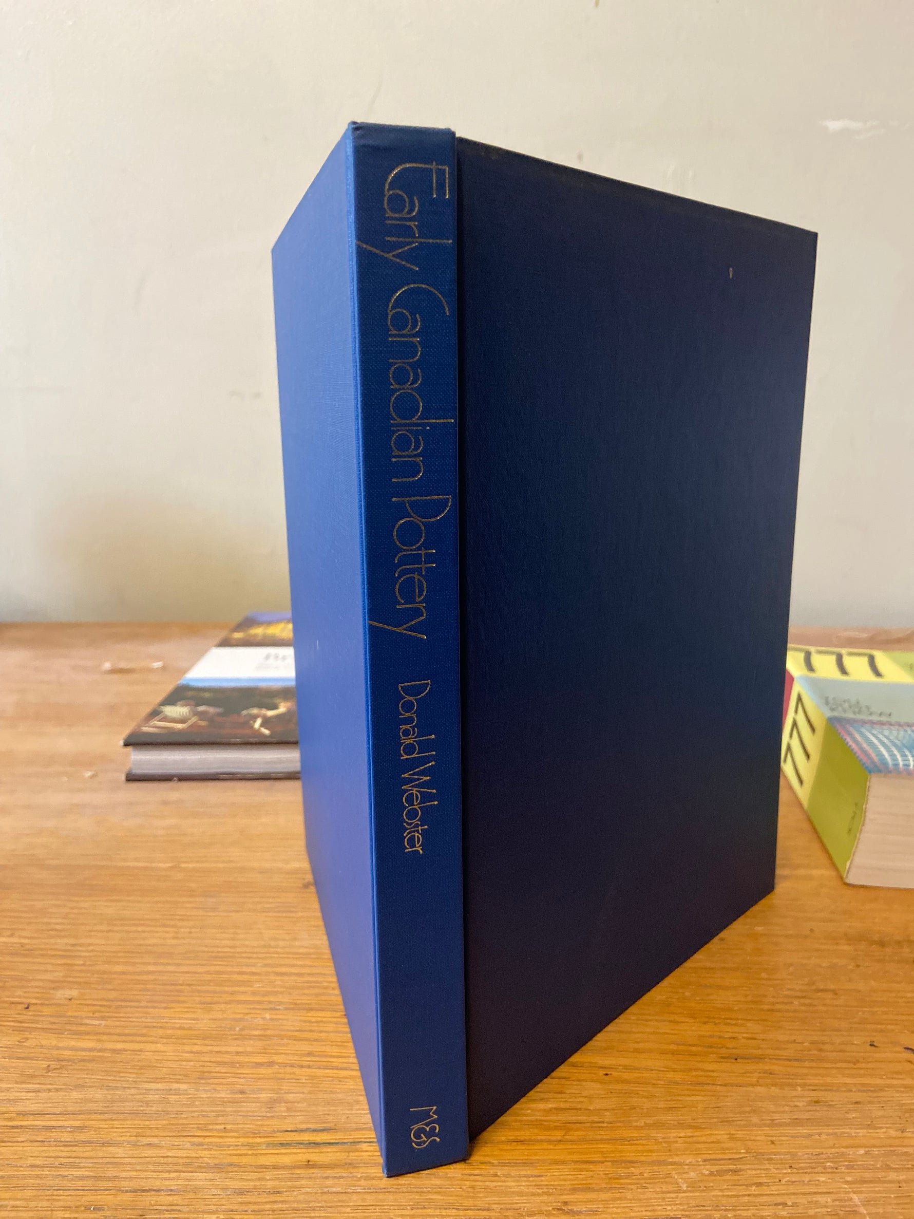 Book, Pottery, Crafts, Donald Webster, Early Canadian Pottery, Spine view