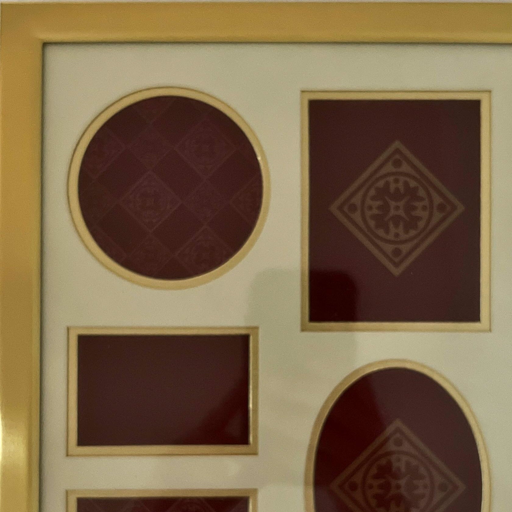 Home, Picture frame, Brass Photo Frame Holds 5 Photos, Cover view