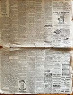 Newspaper, News, Maritime Farmer, Maritime Farmer, Fredericton, NB. Wednesday March 4, 1885, Two Pages, Back view