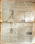 Newspaper, News, The Daily Press, The Daily Press, Amherst, N.S., Wednesday Edition, August, 16, 1891 -, Back view