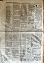 Newspaper, News, Herald of Gospel Liberty, Herald of Gospel Liberty, Newbury Port. Thursday, October 29, 1857- Two Pages, Back view