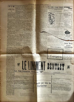 Newspaper, News, L'Evangéline, L'Evangéline Journal Hebdomadaire, Weymouth, N.E., Jeudi, 7 Novembre, 1901– Deux page, Back view