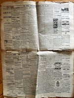 Newspaper, News, The Union Advocate, The Union Advocate, Newcastle NB, Wednesday, July 15, 1891 -Two pages, Back view