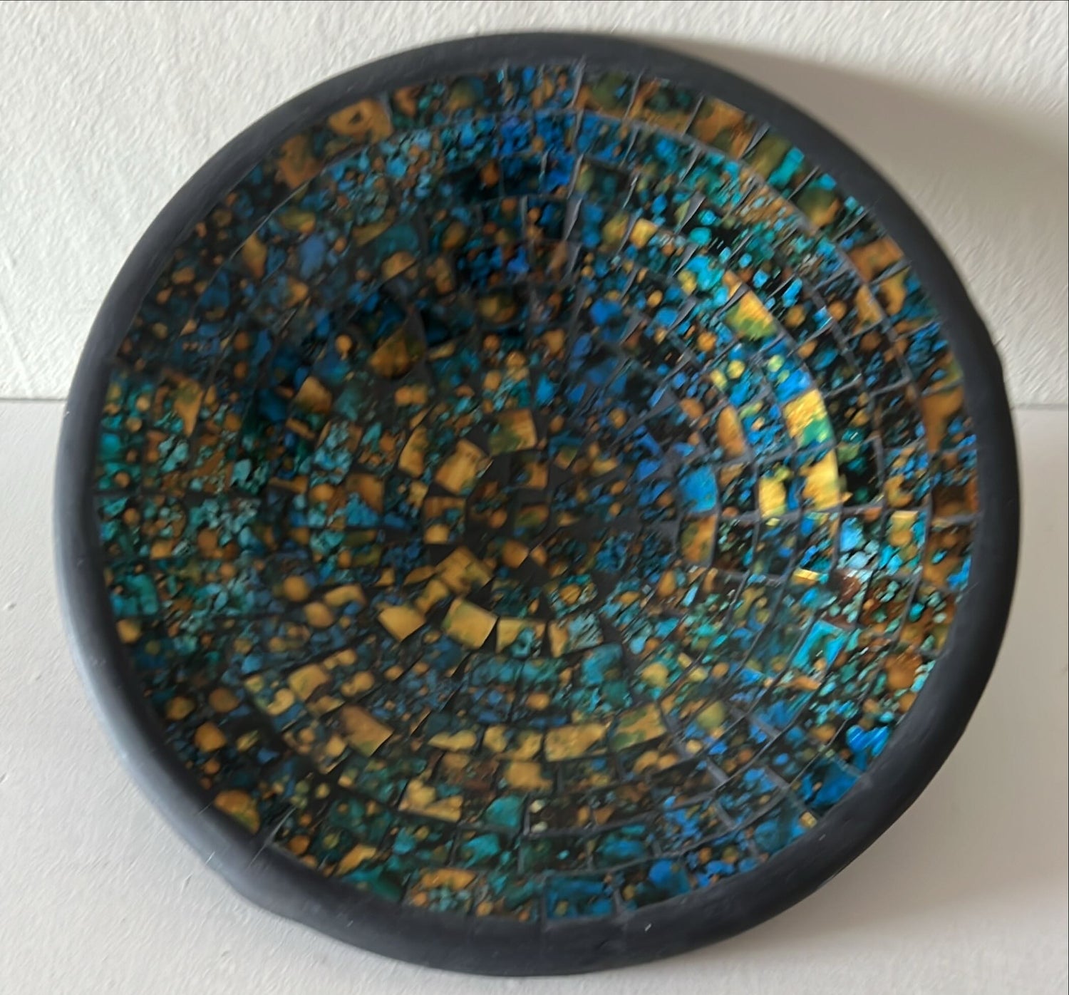 Home, Glassware, Decorative plate, Mosaic Bowl, Front 3 view