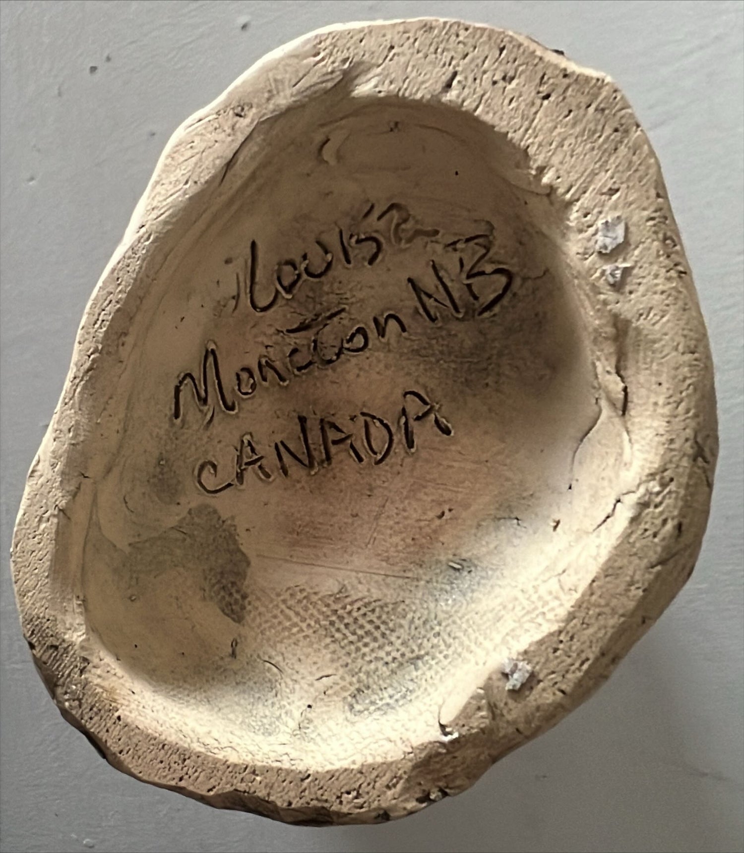Craft work, Pottery, Material: Clay, Unknown Artist, Bottom view