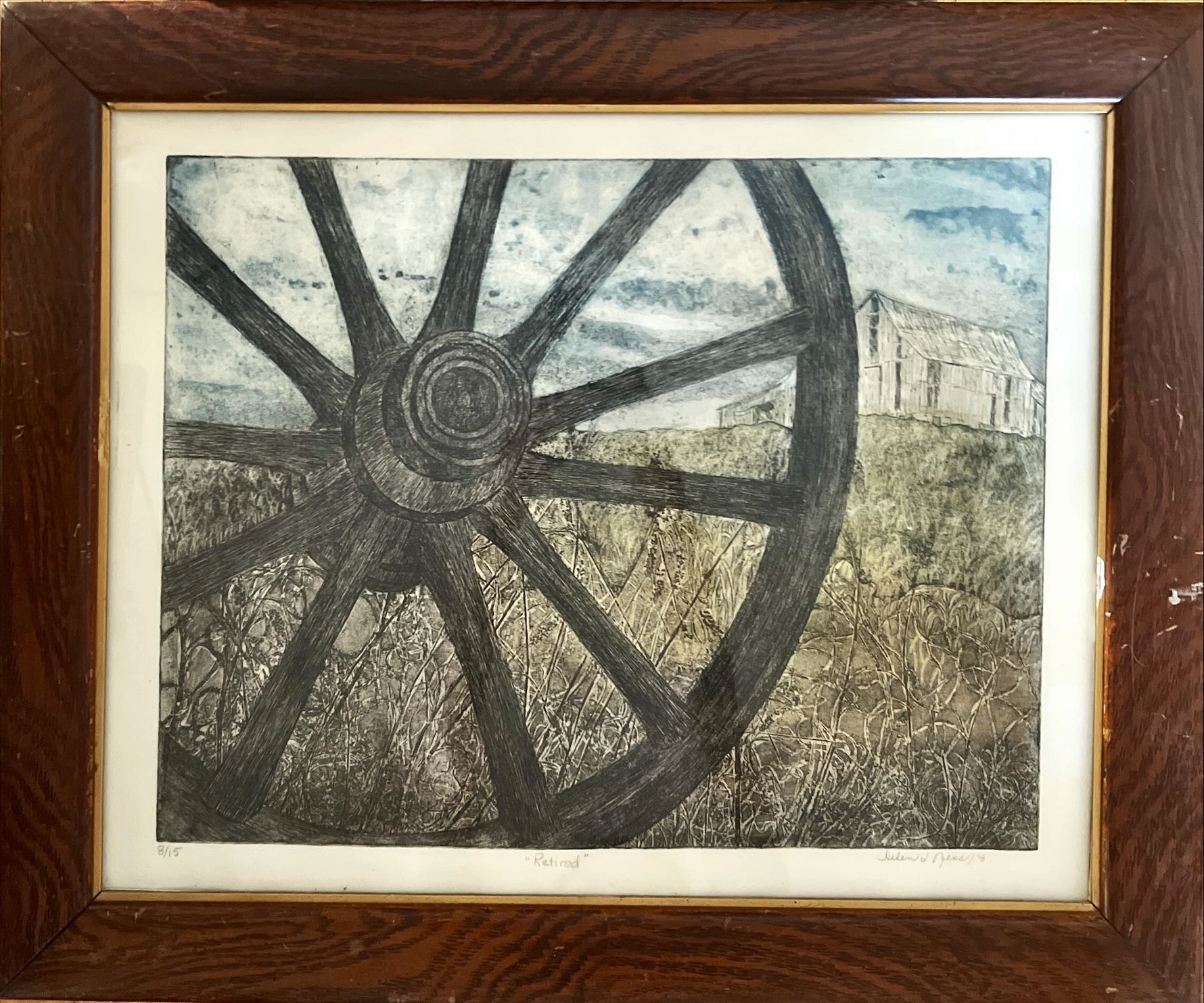  painting, Landscape Helen Ness, Front view