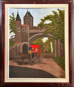 Mixed Media painting, Genre scene Nova, Front view