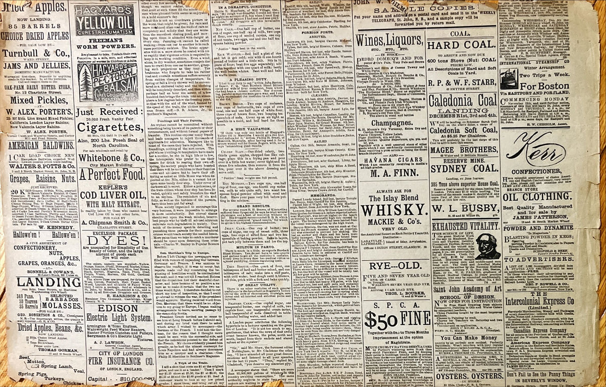 Newspaper, News, , Unknown, Canada  – Half Page, Back view
