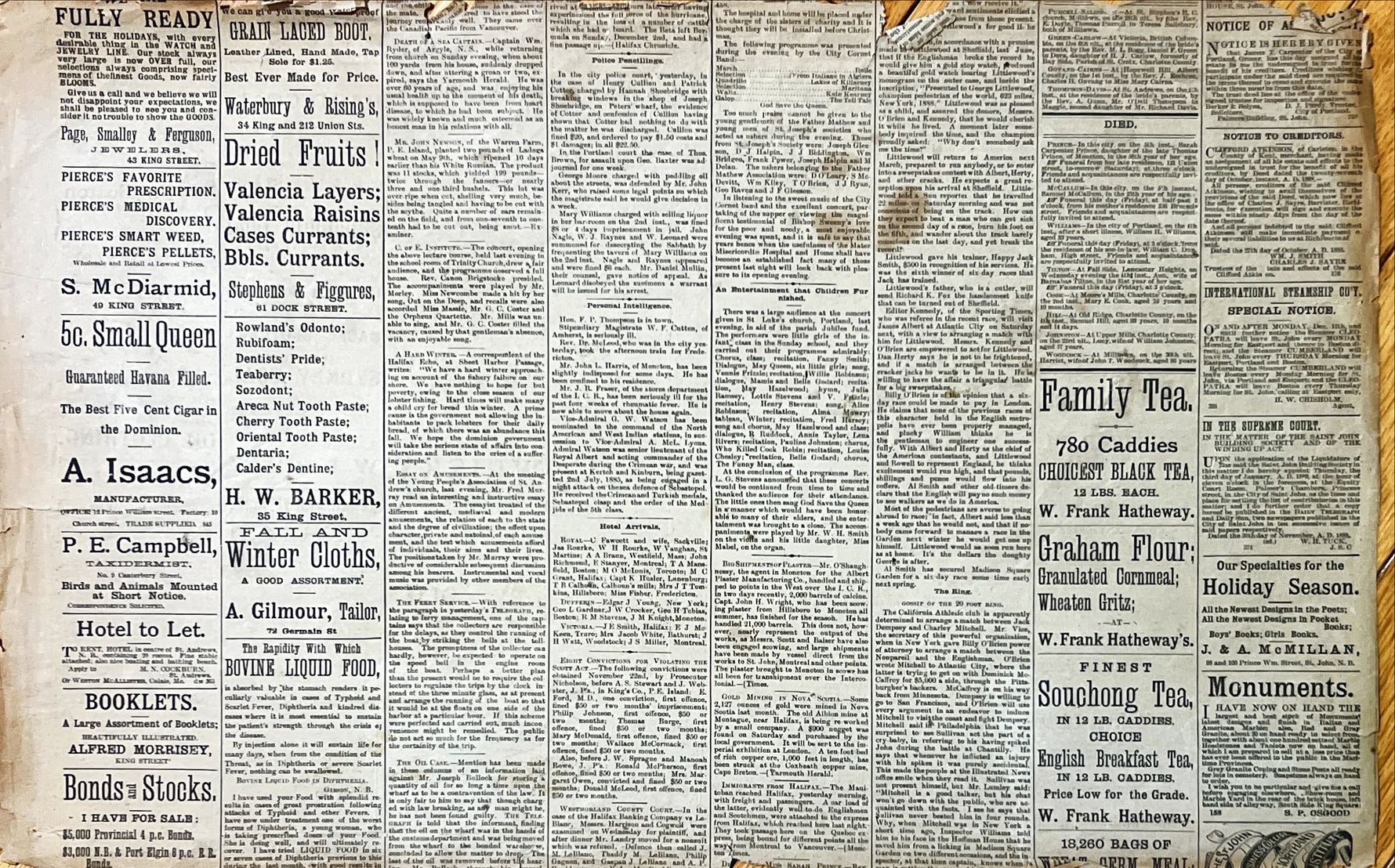 Newspaper, News, , Unknown, Canada  – Half Page, Front view