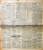 Newspaper, News, The Montreal Daily Star, The Montreal Daily Star, Monday, March 30, 1891 – One Page, Front view