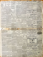 Newspaper, News, St. John Daily Sun, St. John Daily Sun, St. John, NB. Date Unknown – One Page, Back view