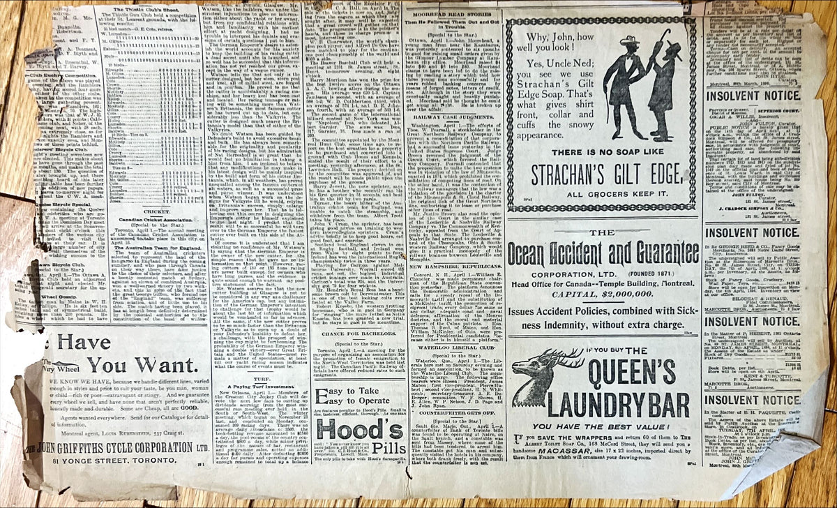 Newspaper, News, , Unknown, Canada – Half Page, Back view