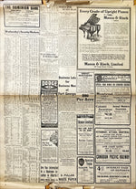 Newspaper, News, The Globe, The Globe, Toronto, Thursday, September 7, 1911 – Three Pages – With Pressed Leaves Inside, Front view