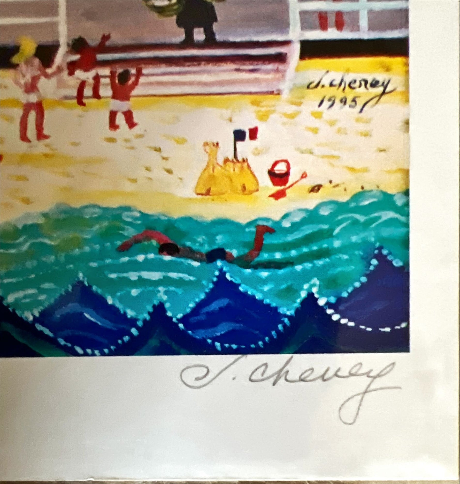 Print, Genre Scene, Judith Cheney, Signature view