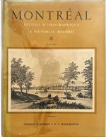Book, Regional History, Montreal, Canada, Charles P. DeVolpi and P.S. Winkworth, Montreal: Recueil Iconographique / A Pictorial Record 1535-1885, Vol. II, Front view