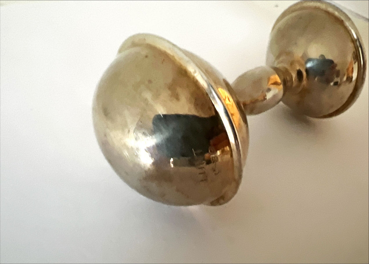 Artifact, Silver Baby Rattle LUNT C-99, Lunt, Top view