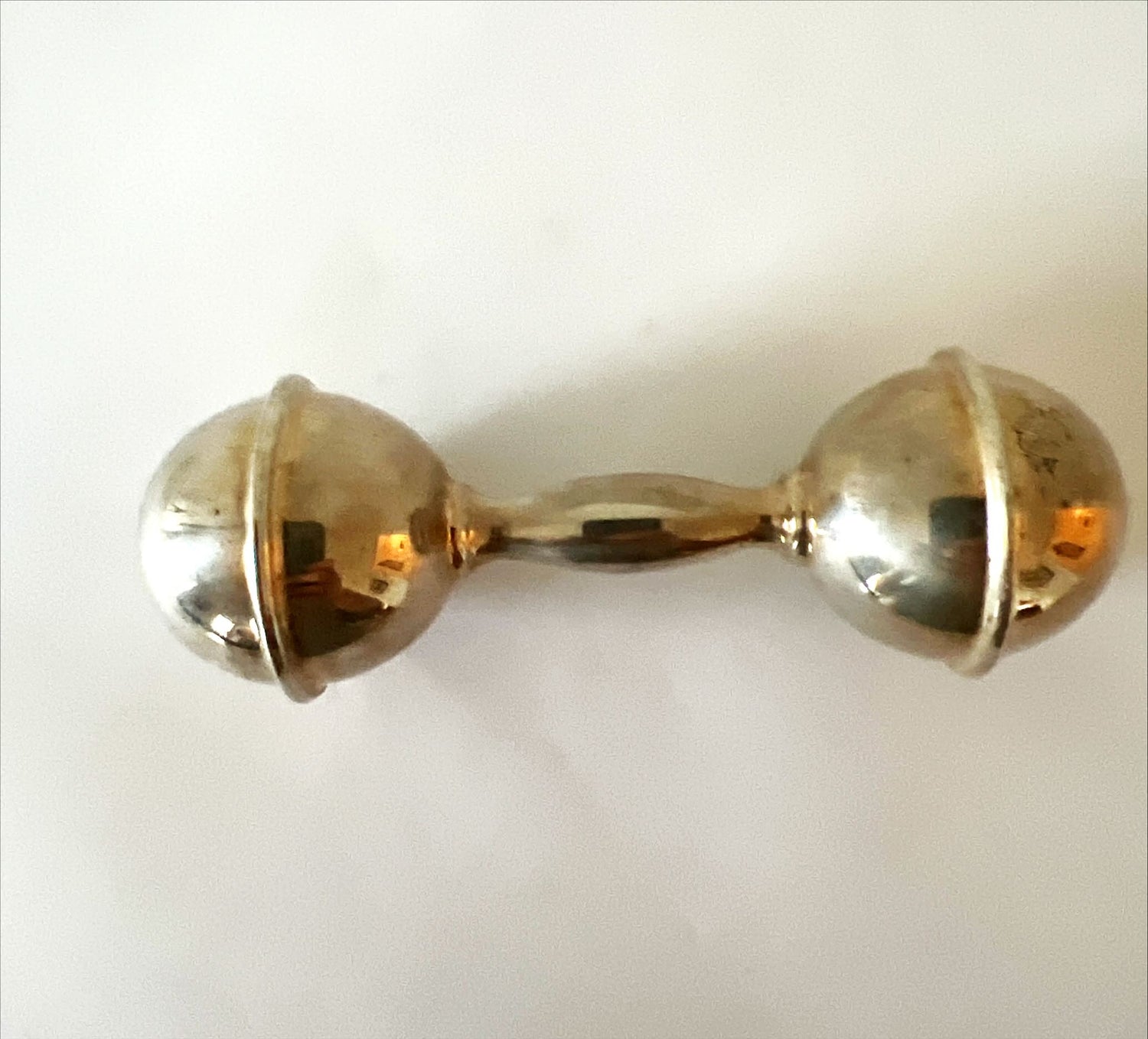 Artifact, Silver Baby Rattle LUNT C-99, Lunt, Top view