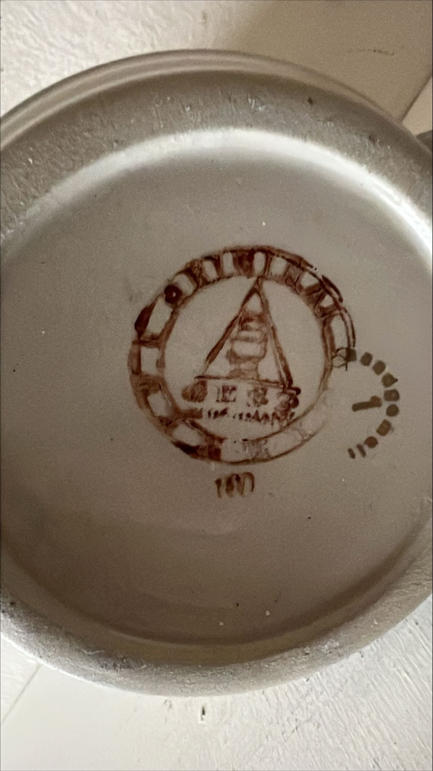 Home, Kitchenware, Ceramic, Stine with Landscapes “Mittleberg” “Hirschegg” “Riezlern”, Front view