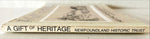 Book, Architecture, History, Newfoundland Historic Trust, A Gift of Heritage: Historic Archetecture of St. John's, Vol. I, Spine view