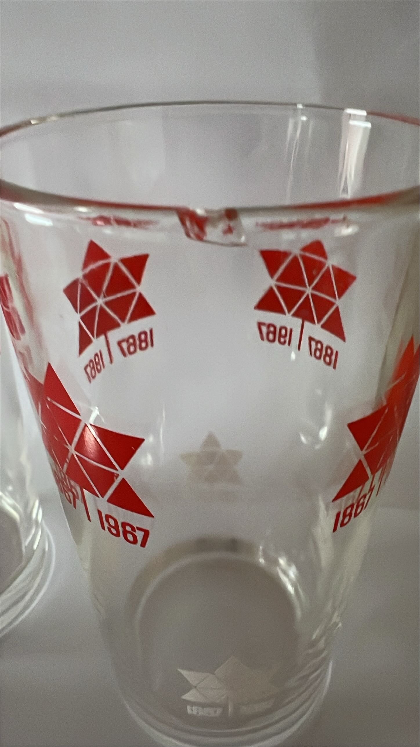 Home, Kitchenware, Glassware, 4 Centennial Glasses, Front view