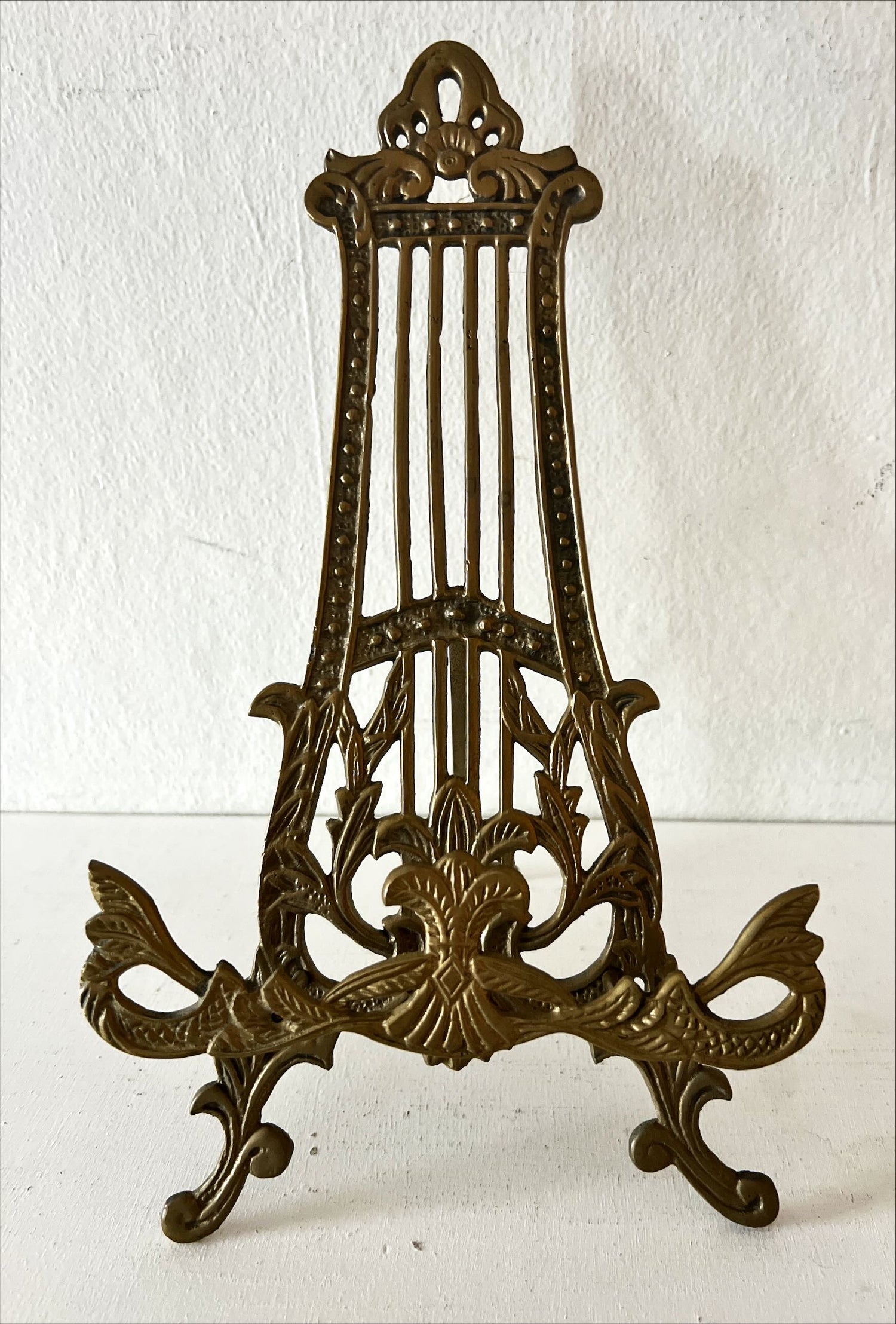 Home, Artifact, Book Stand, Brass Picture/Book Stand, Front view