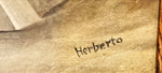 Oil painting, Shapes Herberto, Signature view