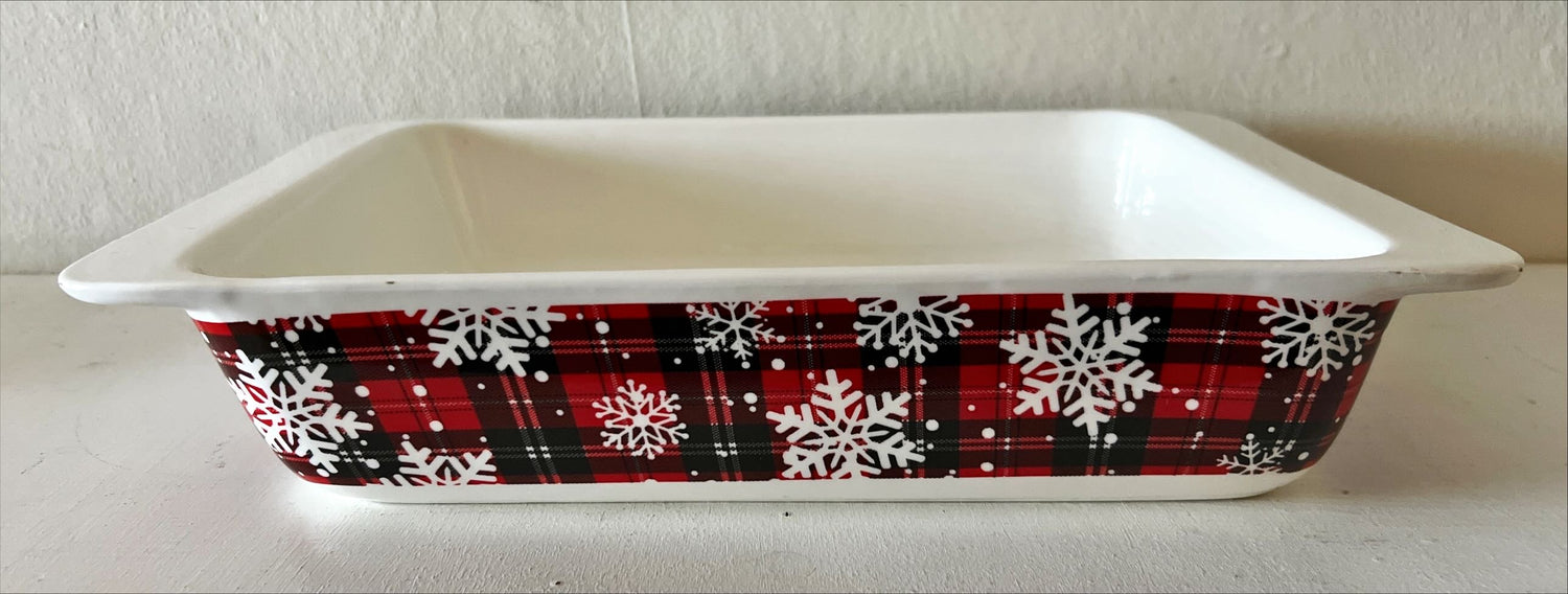 Home, Kitchenware, Celebrate Christmas Porcelain Baking Dishes, Ciroa, Front view