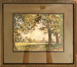 Watercolour painting, Landscape Unknown Artist, Front view