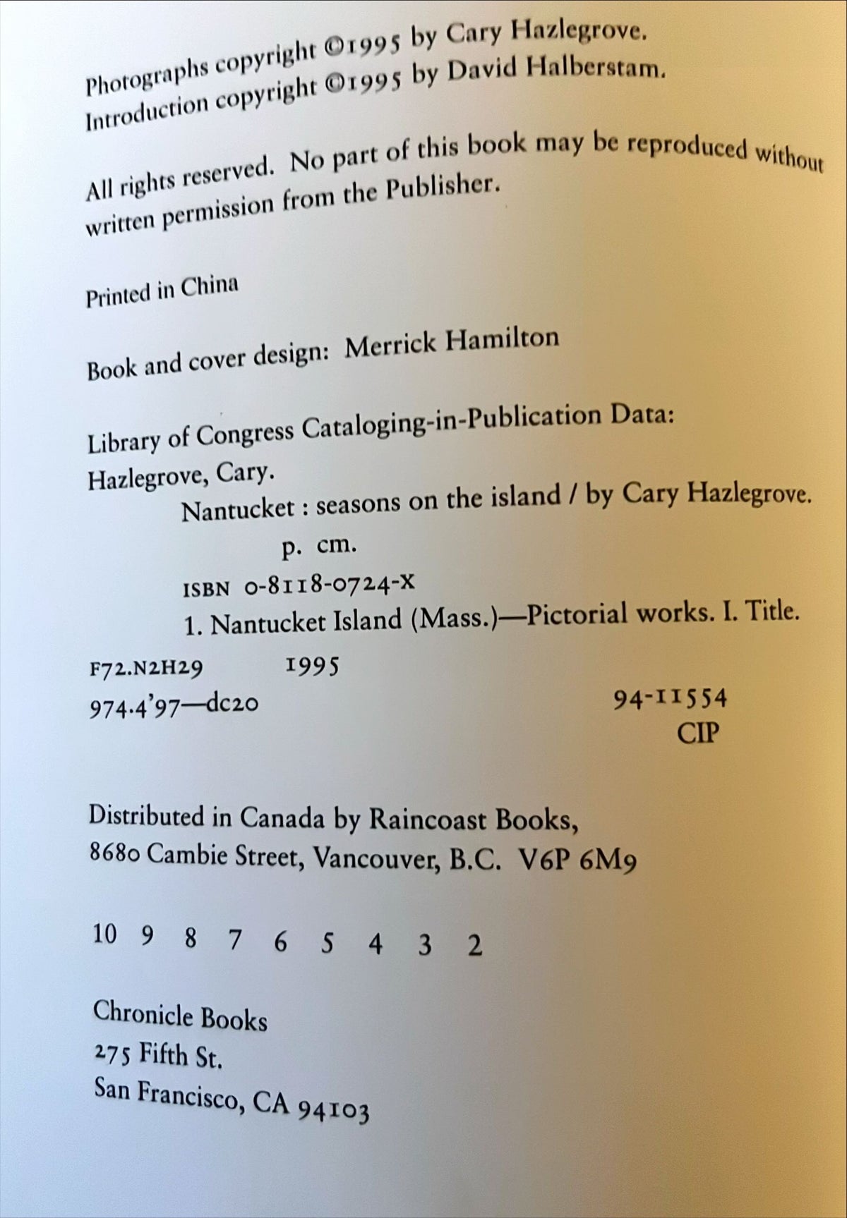 Book, Photography, Carey Hazlegrove, Nantucket: Seasons on the Island, Inside view