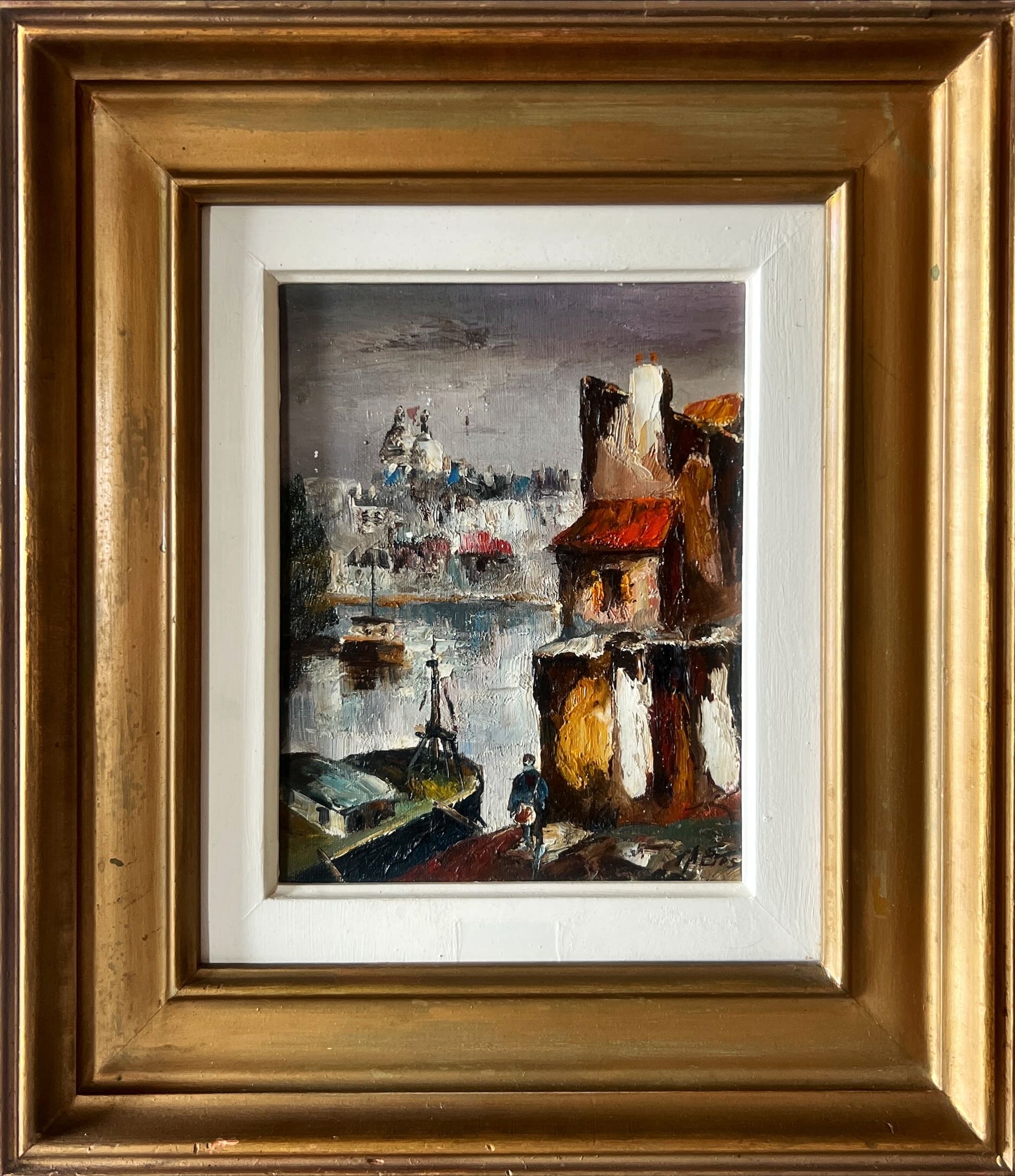 Oil painting, Landscape Unknown Artist, Front view
