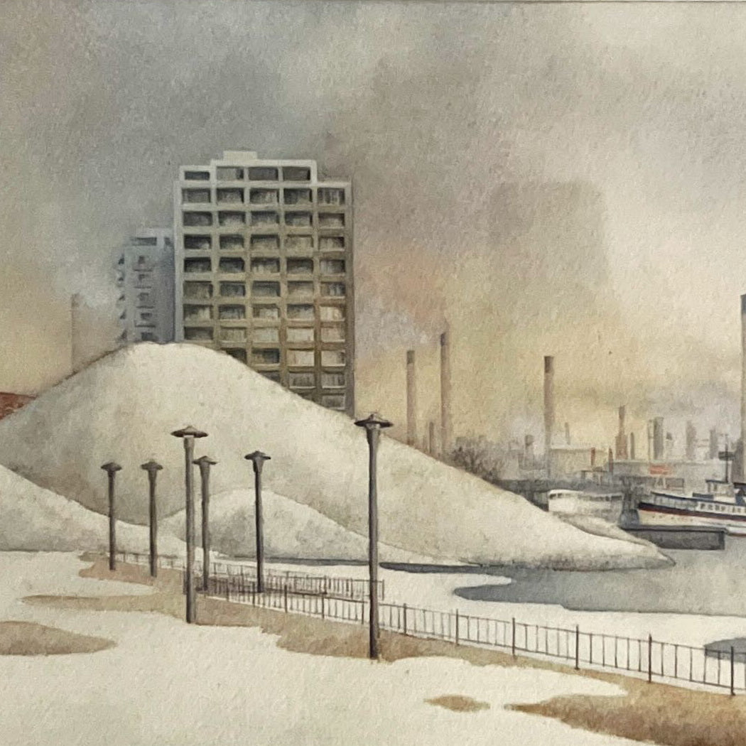 Watercolour painting, Cityscape Jane Hunter, Cover view