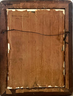 Mixed Media painting, Genre scene Unknown Artist, Back view