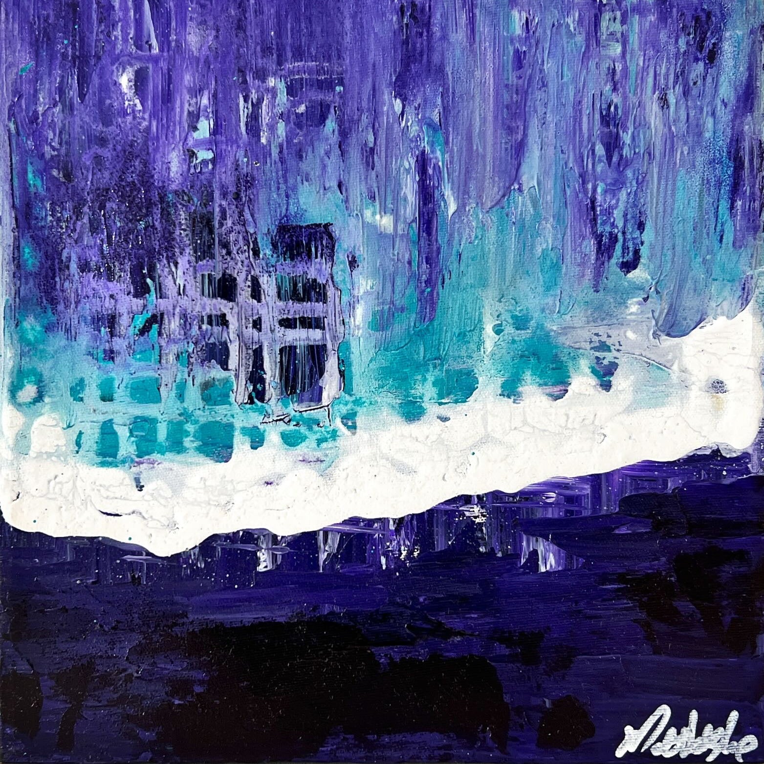 Mixed Media painting, Abstract Matt LeBlanc, Cover view