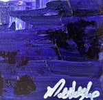 Mixed Media painting, Abstract Matt LeBlanc, Signature view