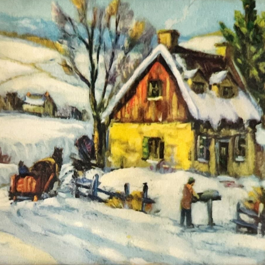 print, Winterscape Unknown Artist, Cover view
