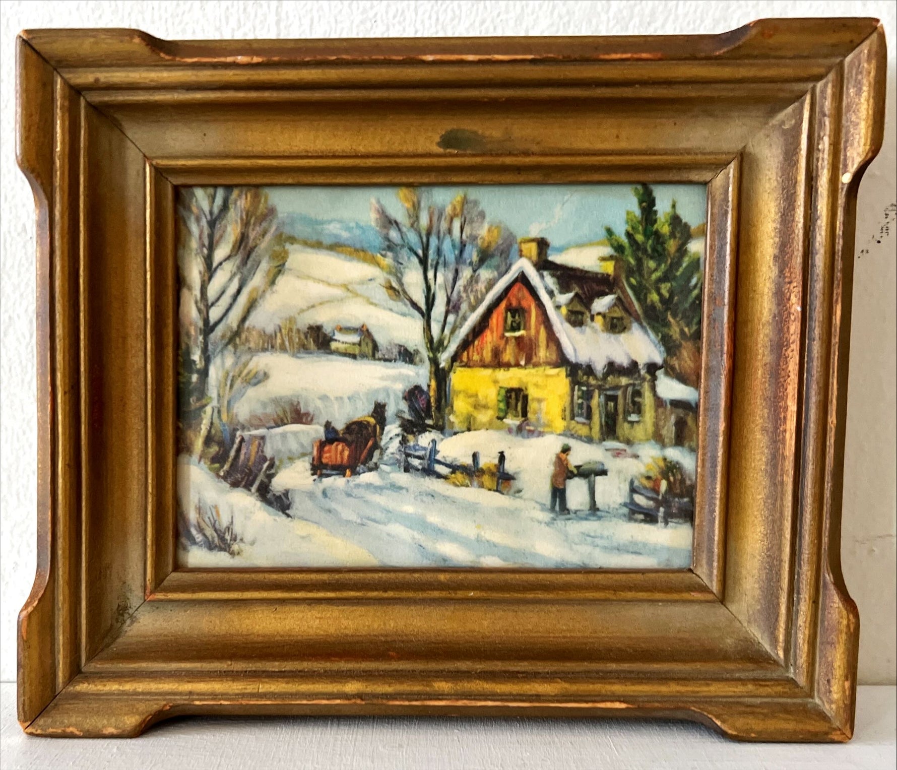 Print, Winterscape, Unknown Artist, Front view