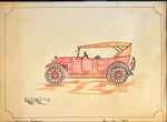 Mixed Media painting, Cars George Steeves, Art view