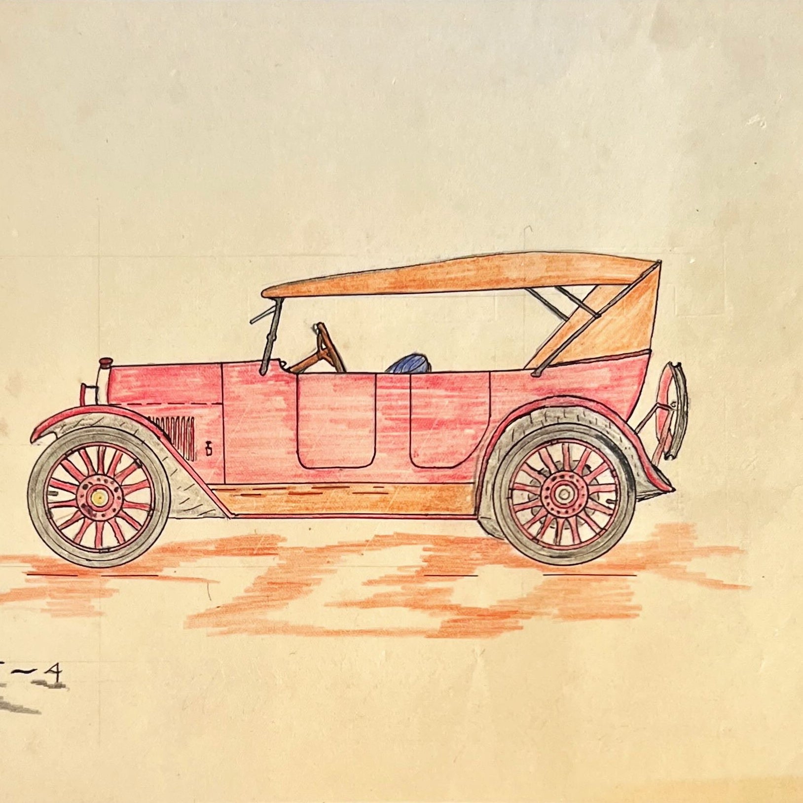 Mixed Media painting, Cars George Steeves, Cover view