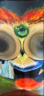 Mixed Media painting, Abstract Unknown Artist, Art view