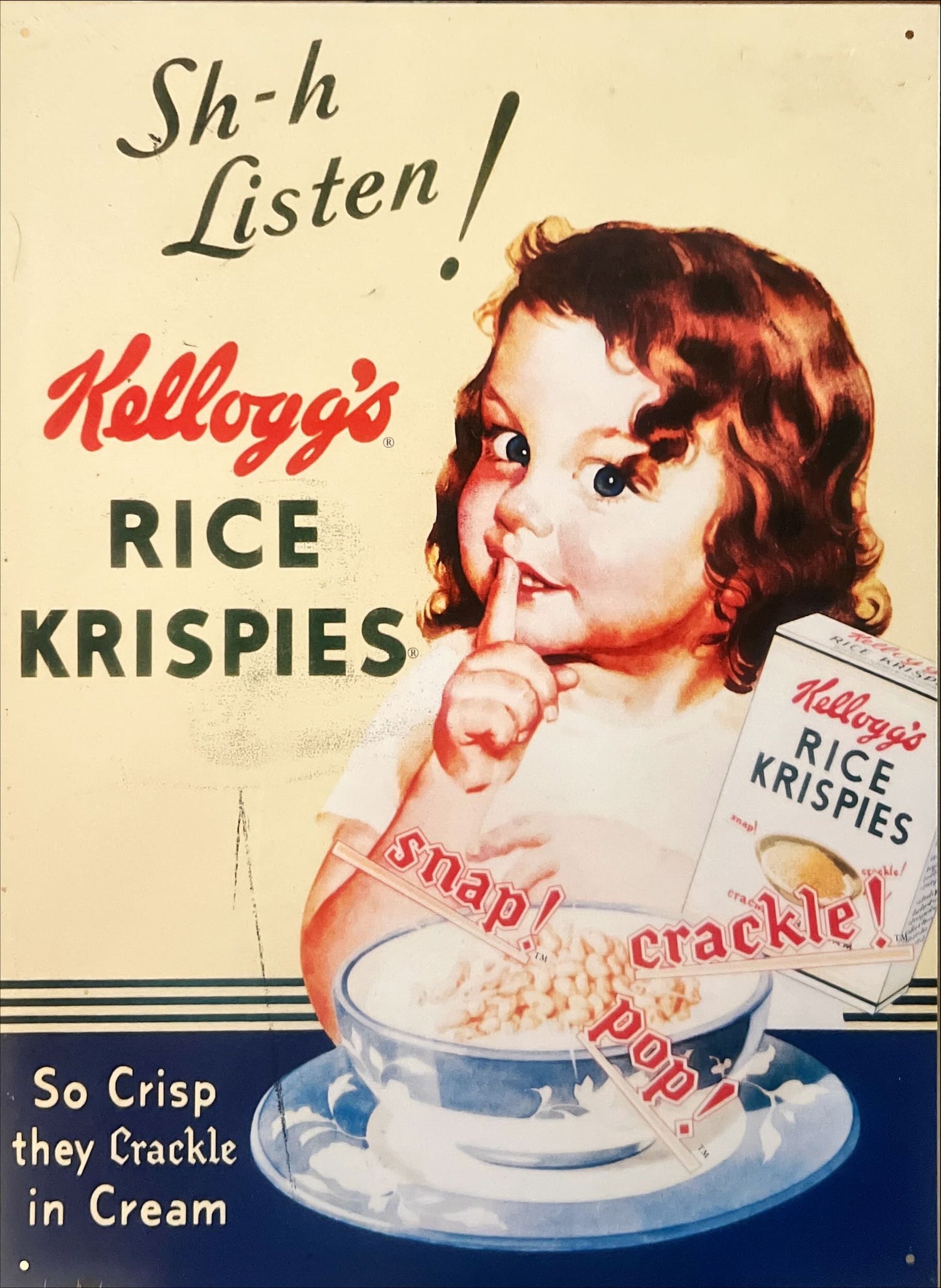 Print, Advertisement, Kelloggs, Front view