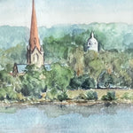 Watercolour painting, Landscape Unknown Artist, Cover view