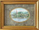 Watercolour painting, Landscape Unknown Artist, Front view