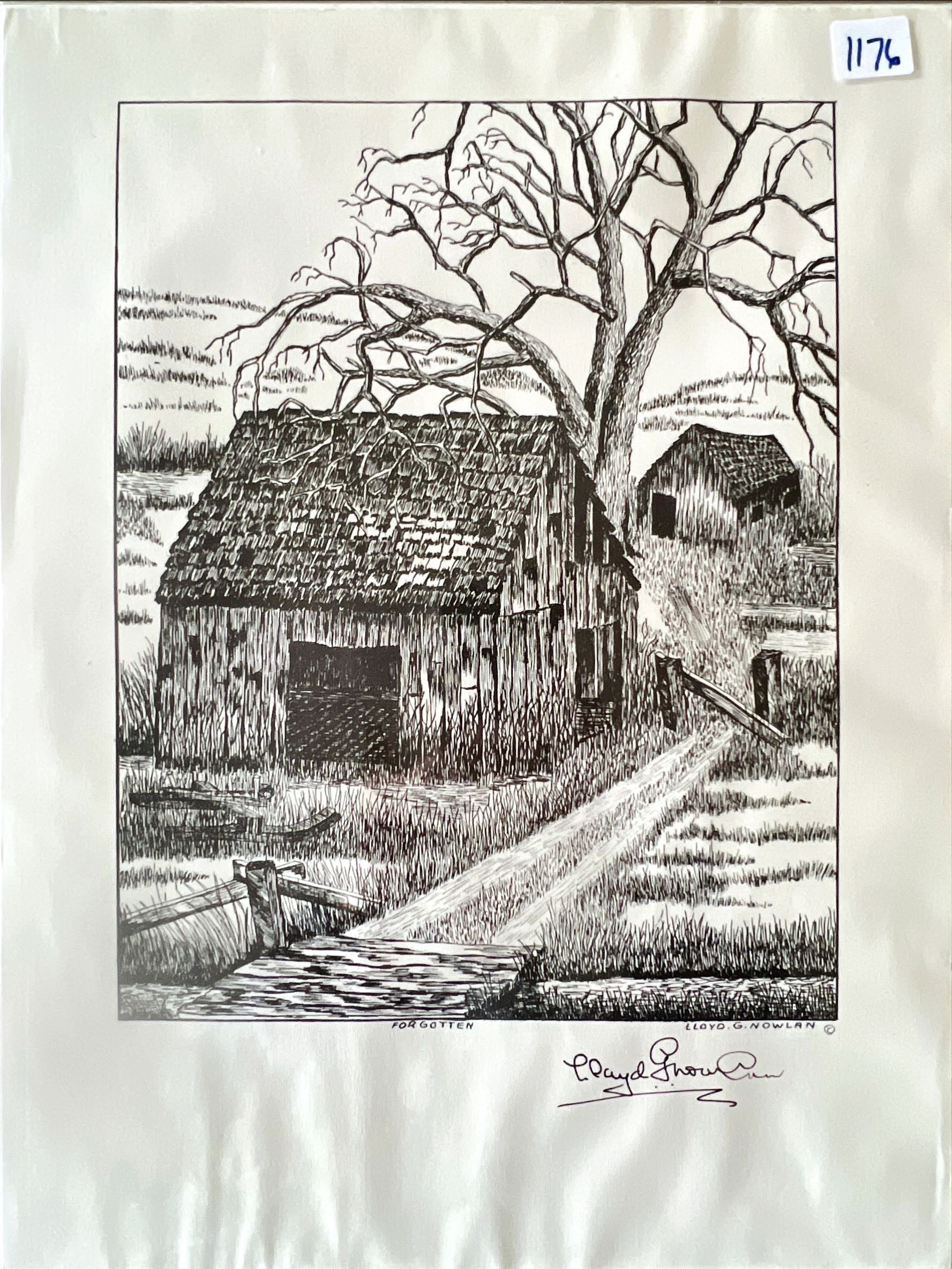 Print, Landscape, Lloyd G. Nowlan, Front view