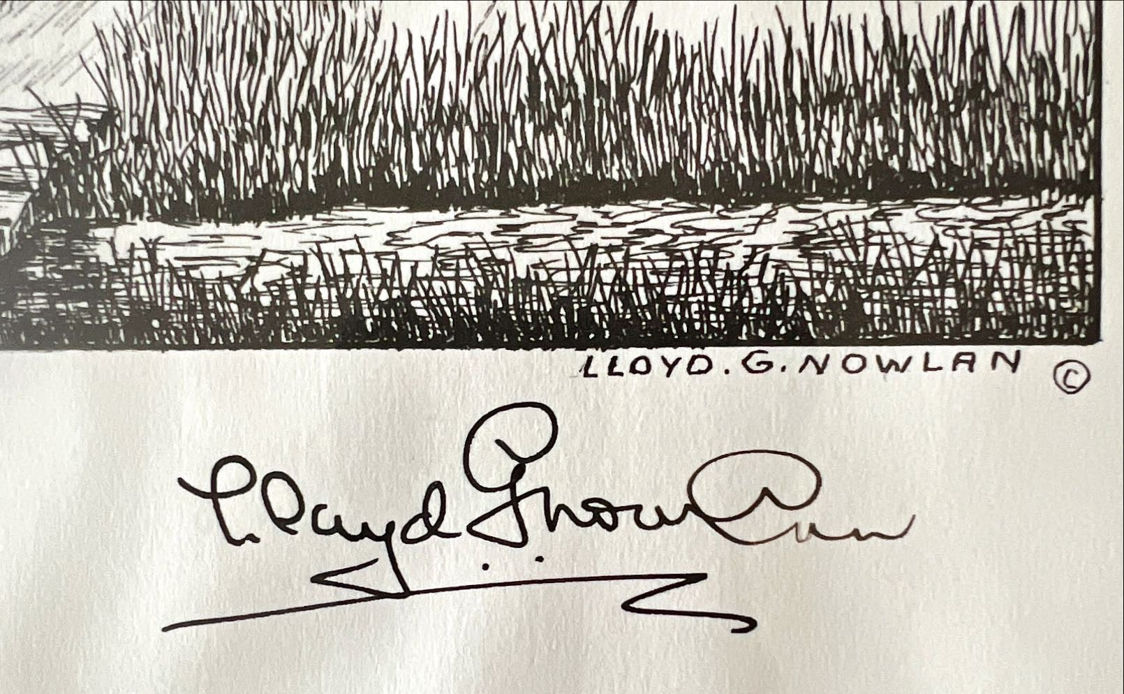 Print, Landscape, Lloyd G. Nowlan, Signature view