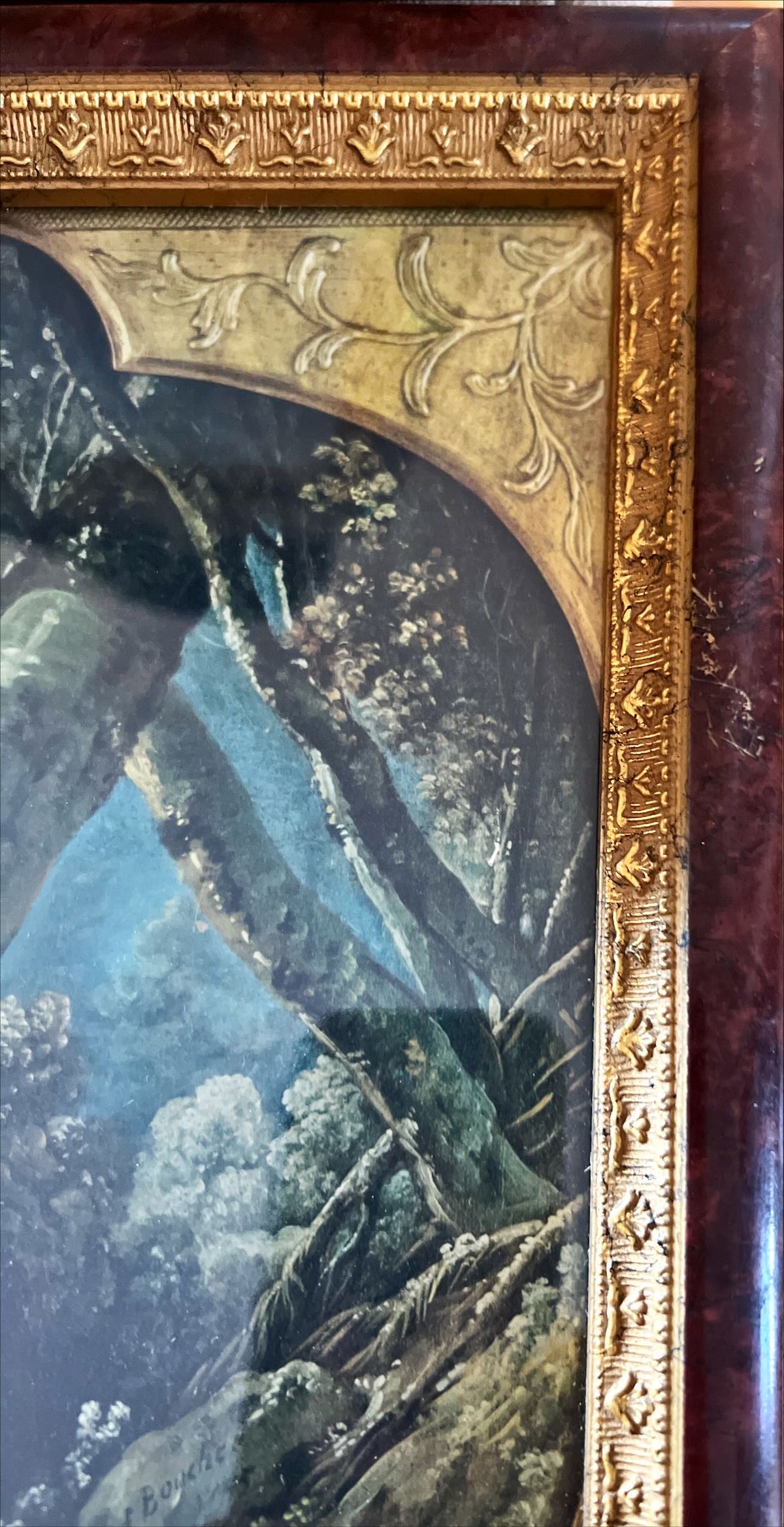Print, Figures, F. Boucher, Damage view